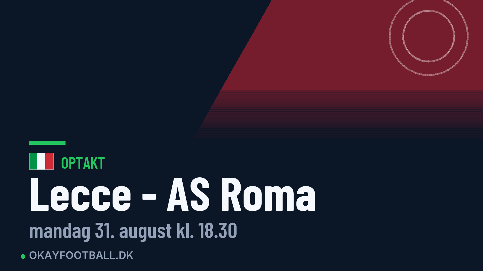 Optakt: Lecce mod AS Roma
