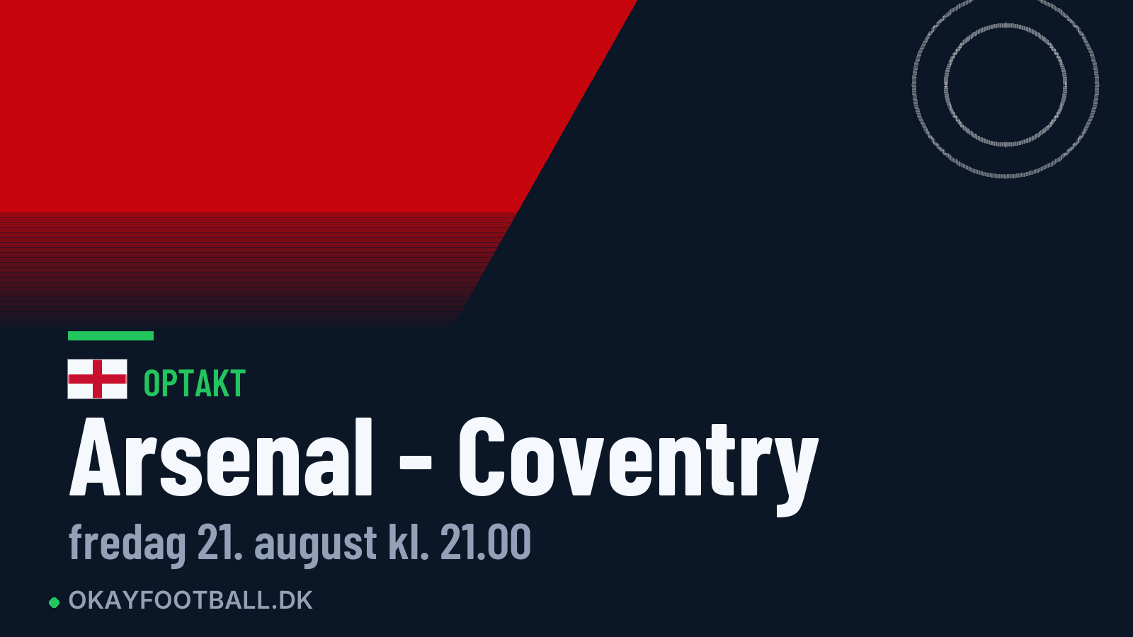 Optakt: Arsenal mod Coventry