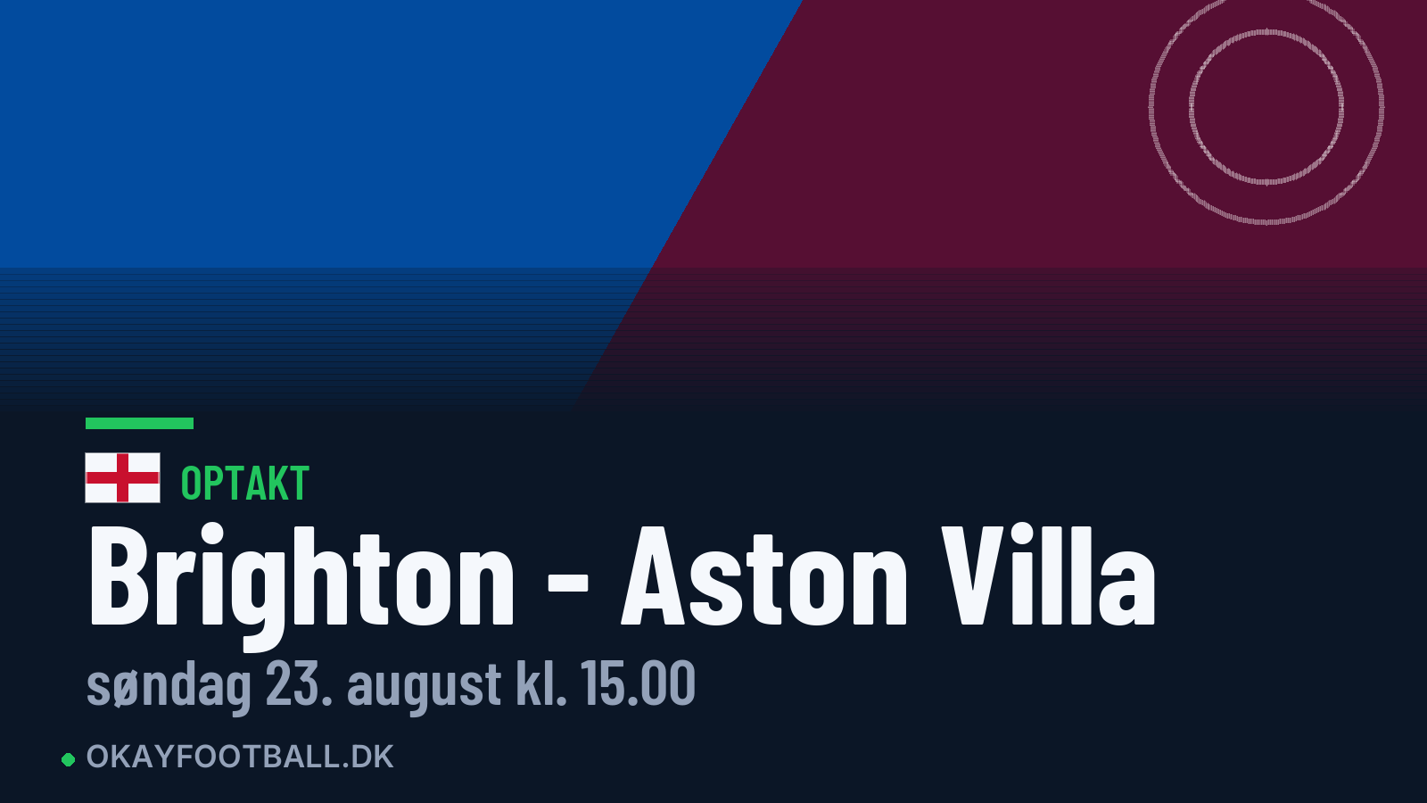 Optakt: Brighton mod Aston Villa