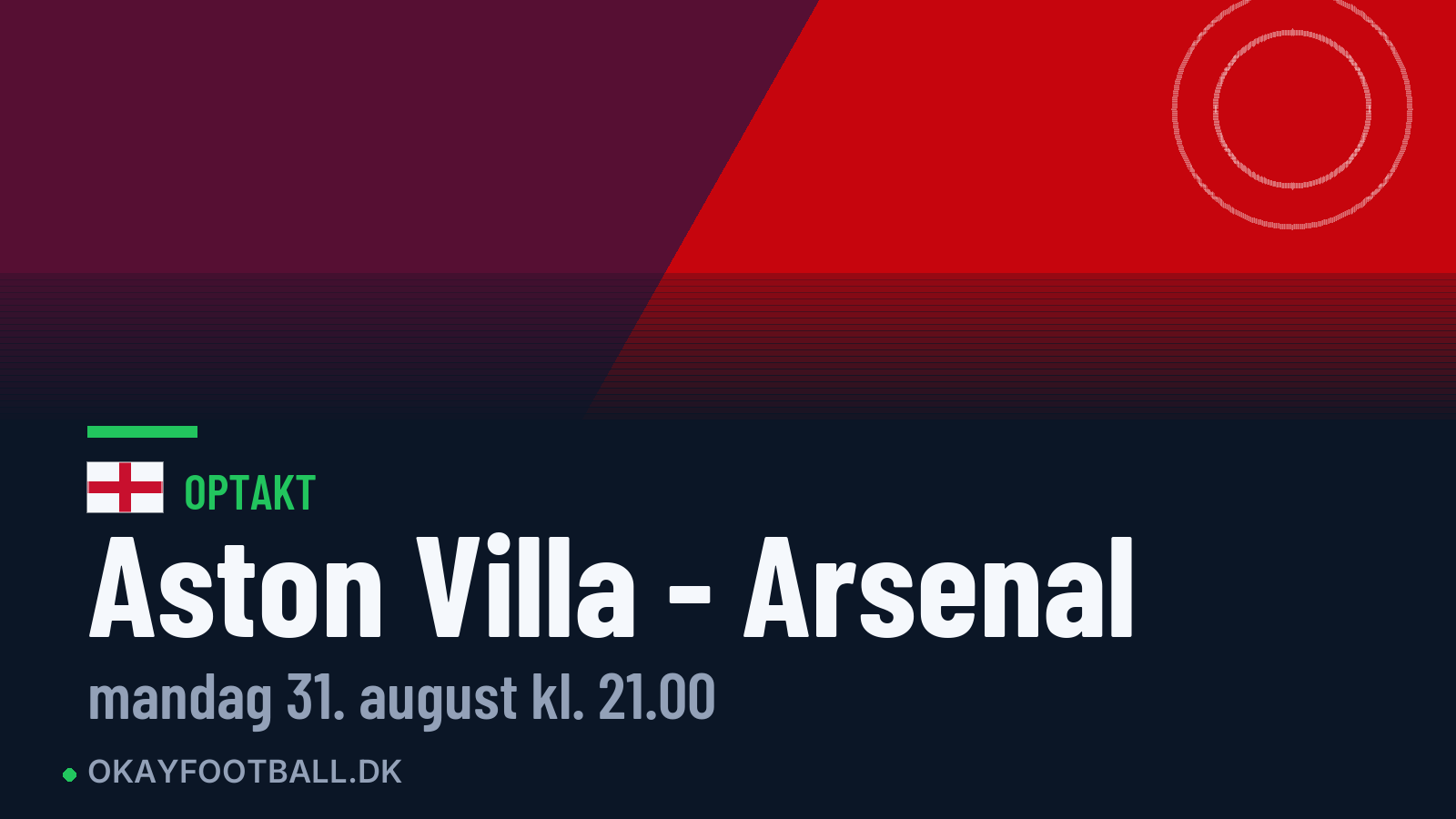 Optakt: Aston Villa mod Arsenal