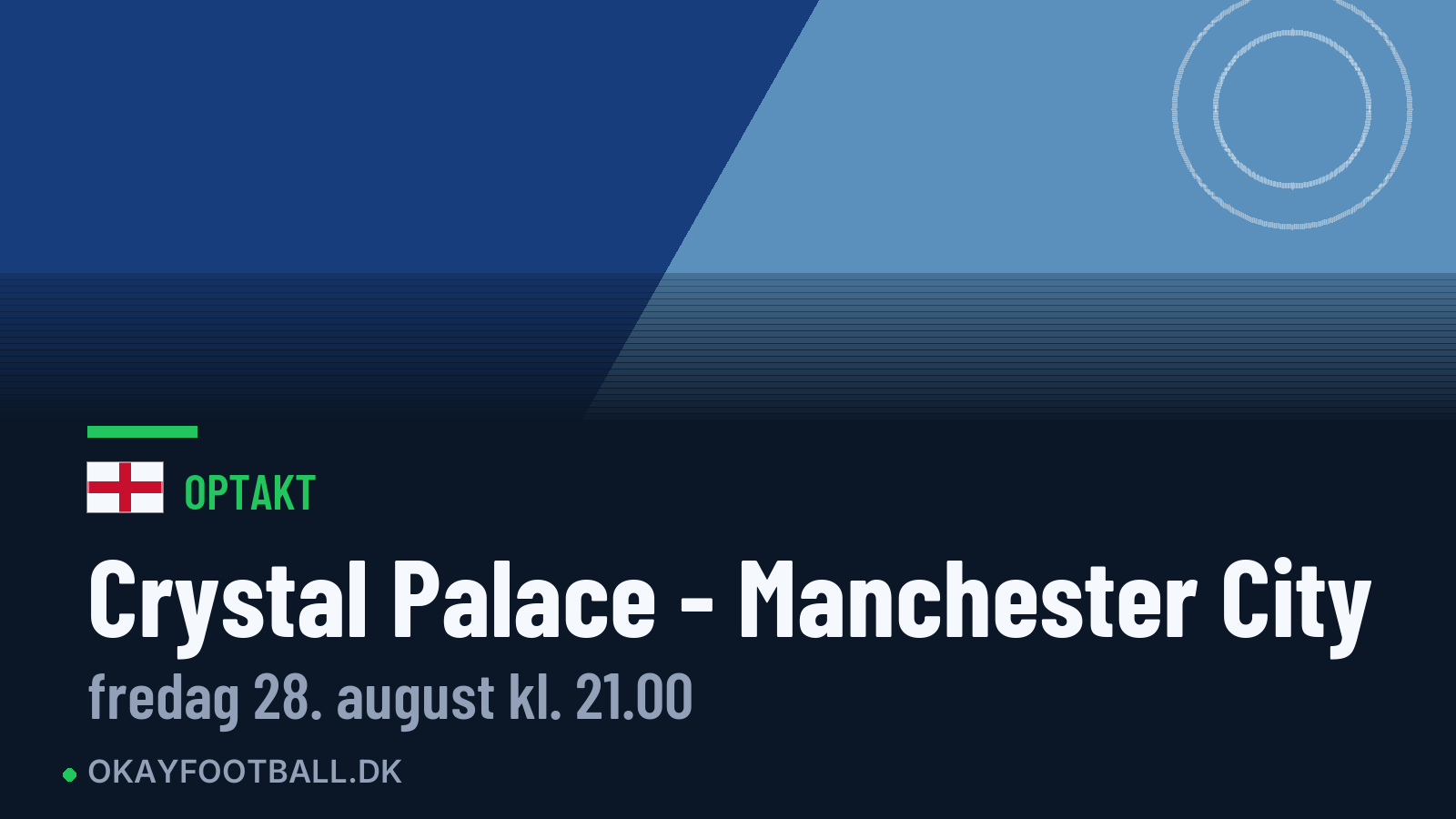 Optakt: Crystal Palace mod Manchester City