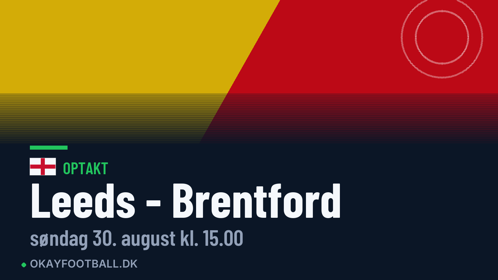 Optakt: Leeds mod Brentford