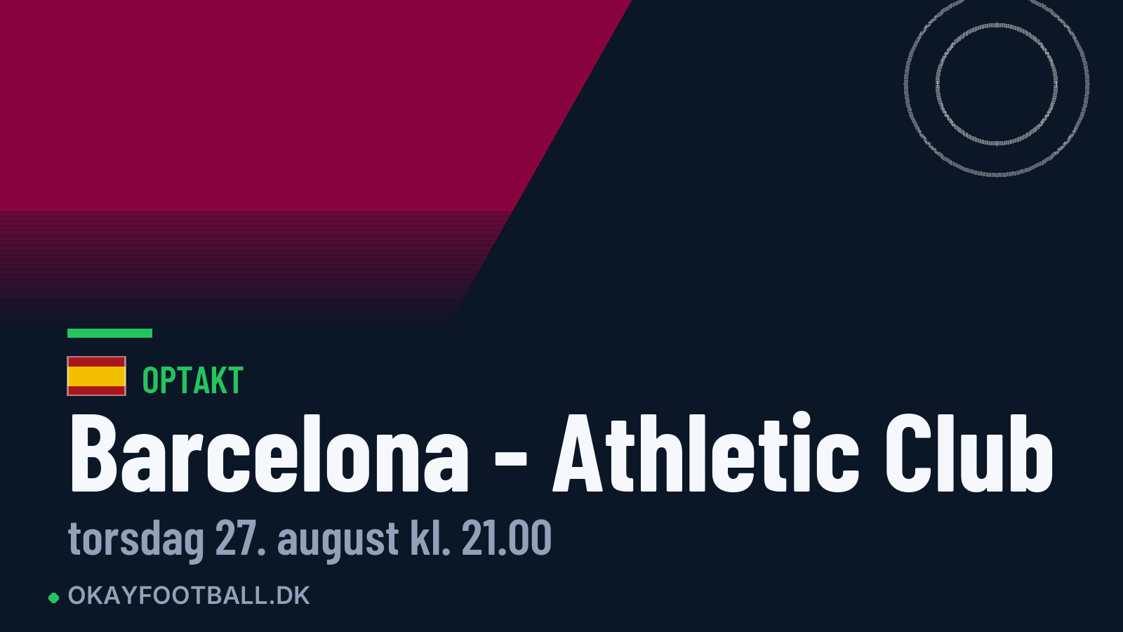 Optakt: Barcelona mod Athletic Club