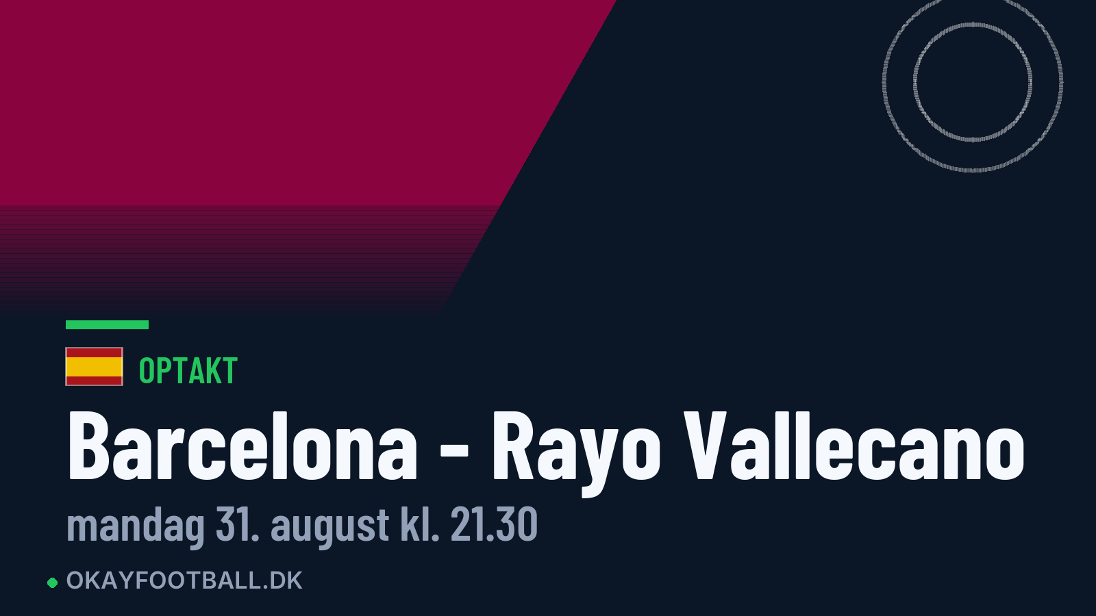 Optakt: Barcelona mod Rayo Vallecano