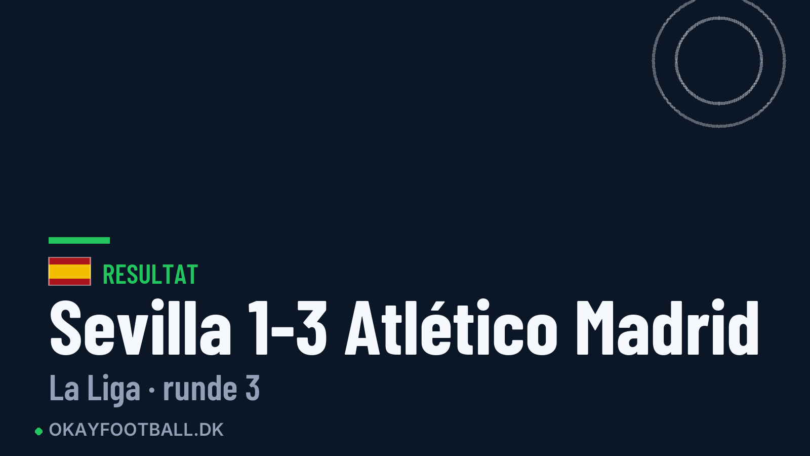 Sevilla 1-3 Atlético Madrid