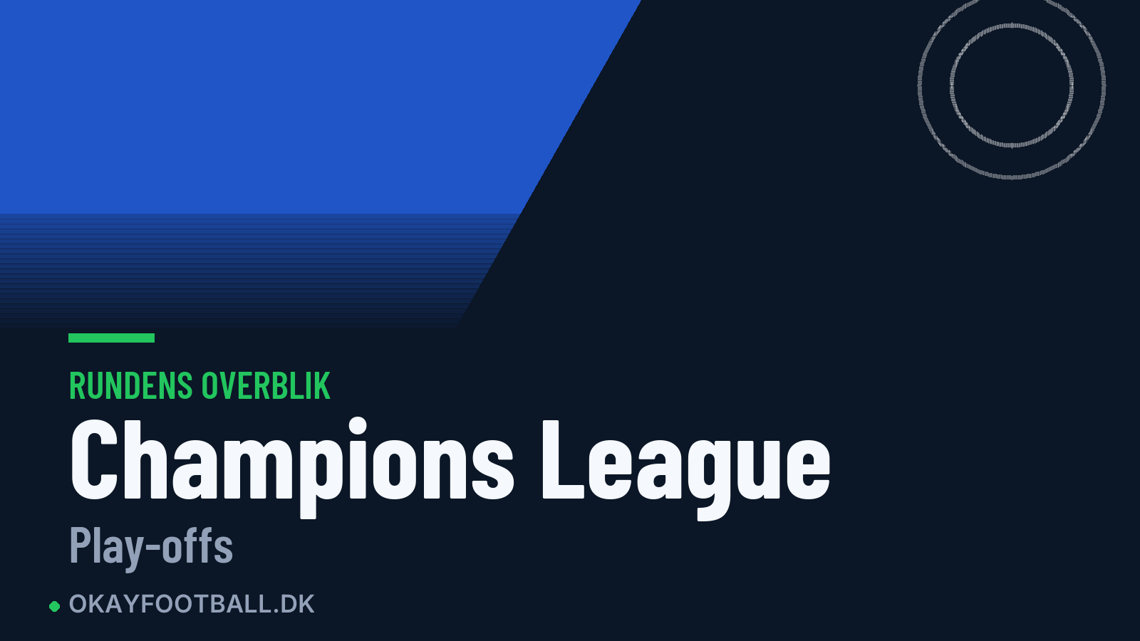 Champions League: rundens overblik, Play-offs