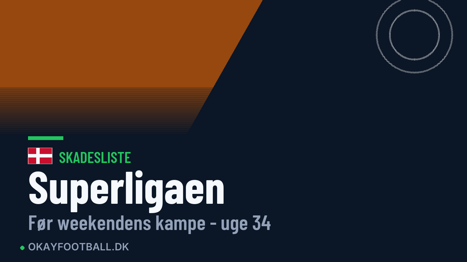 Superligaen: skadesliste uge 34