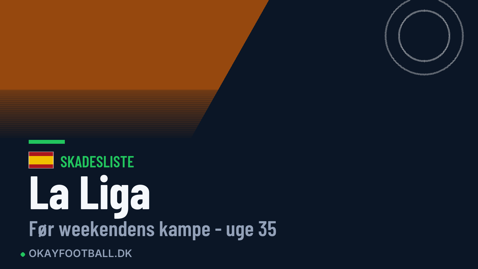 La Liga: skadesliste uge 35