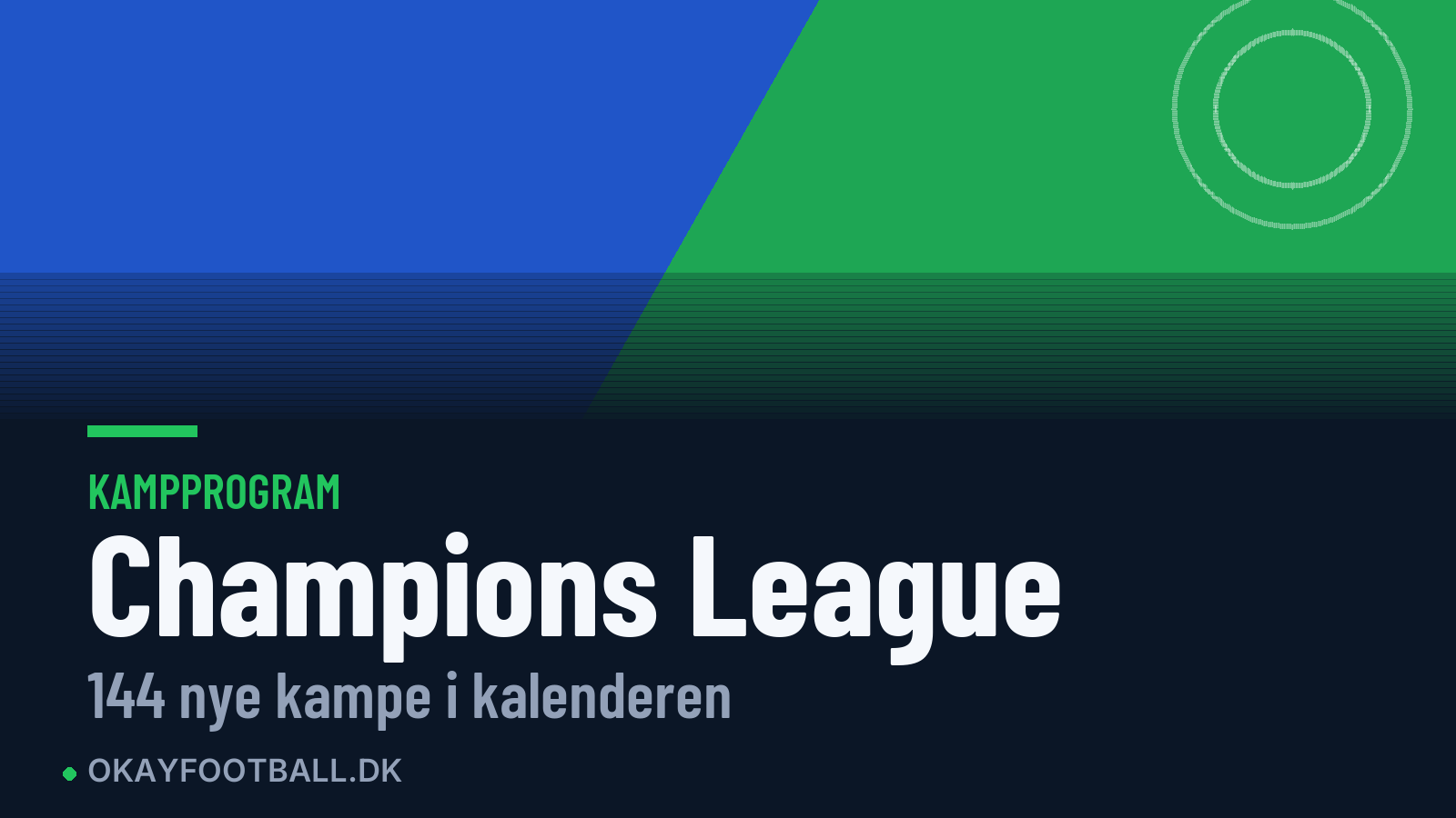 Champions League: nye kampe i programmet