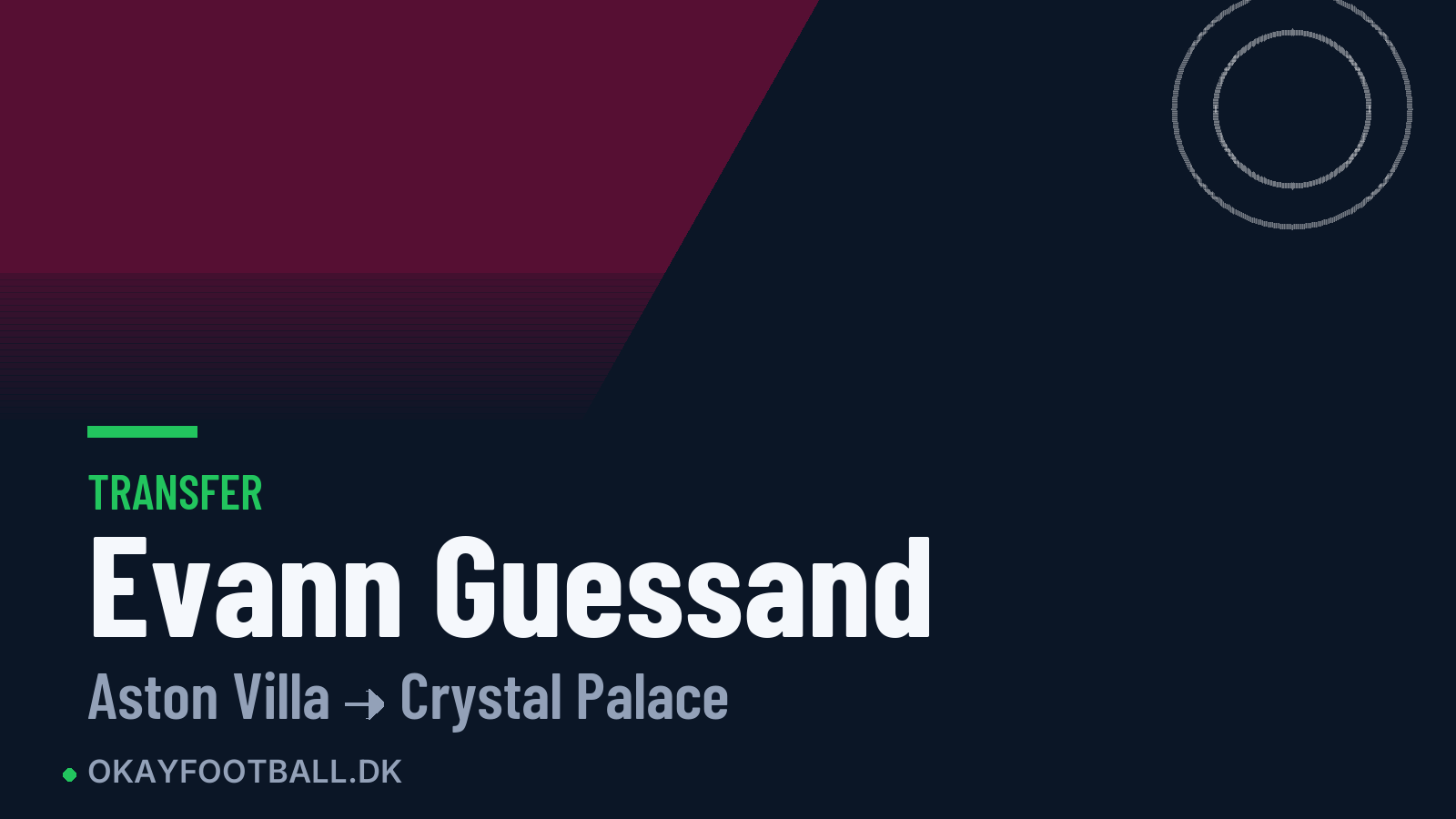Evann Guessand skifter til Crystal Palace