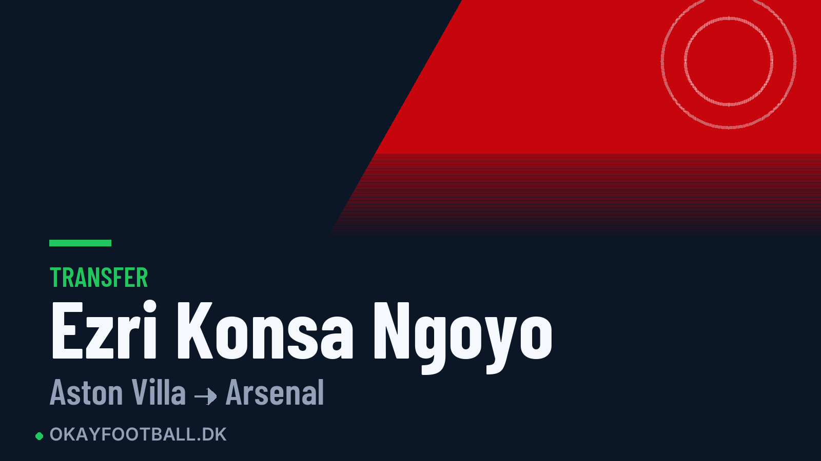 Ezri Konsa Ngoyo skifter til Arsenal