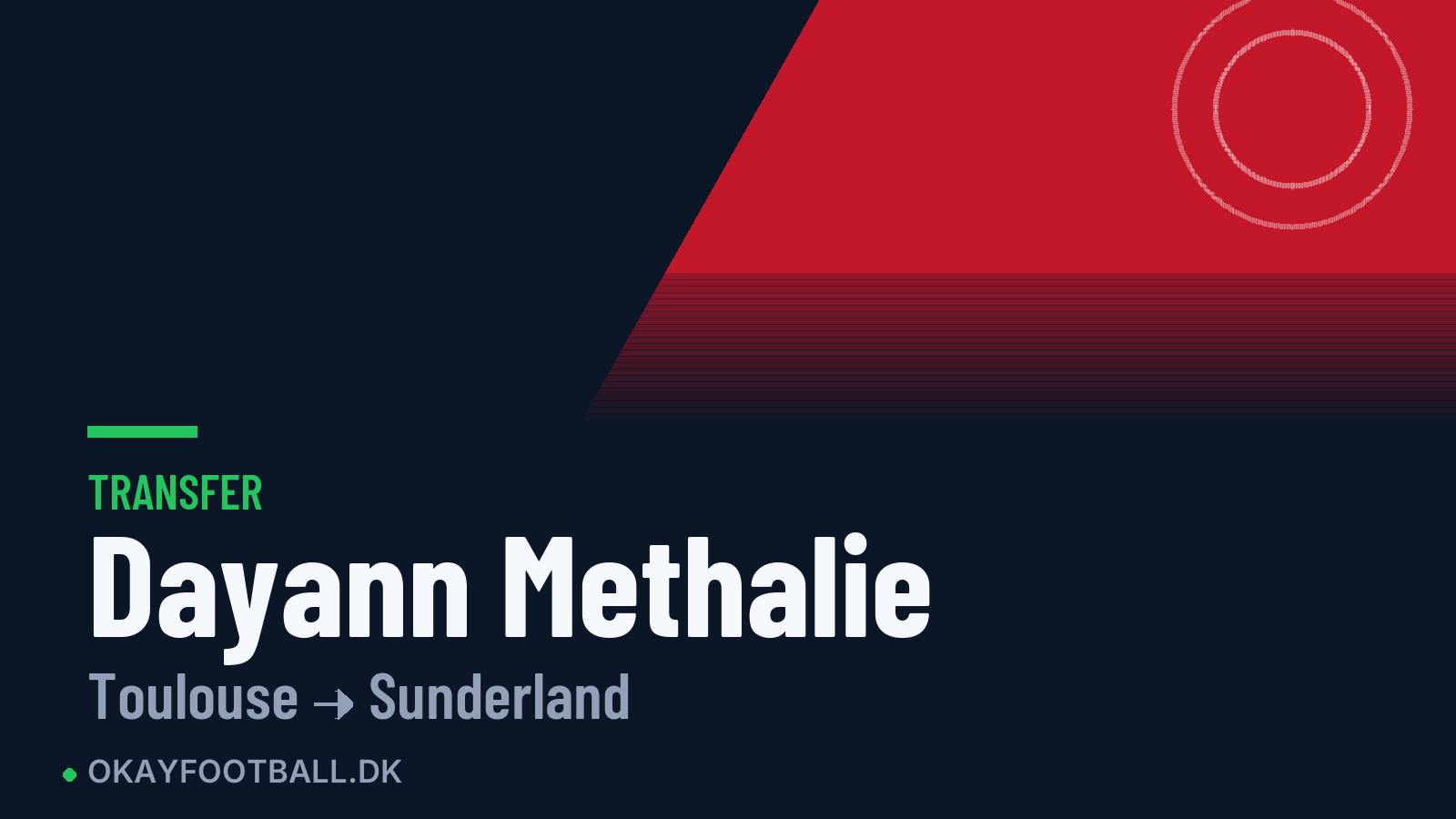 Dayann Methalie skifter til Sunderland