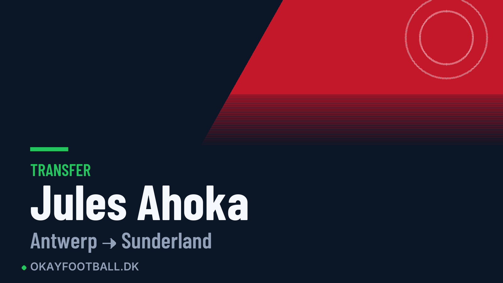 Jules Ahoka skifter til Sunderland