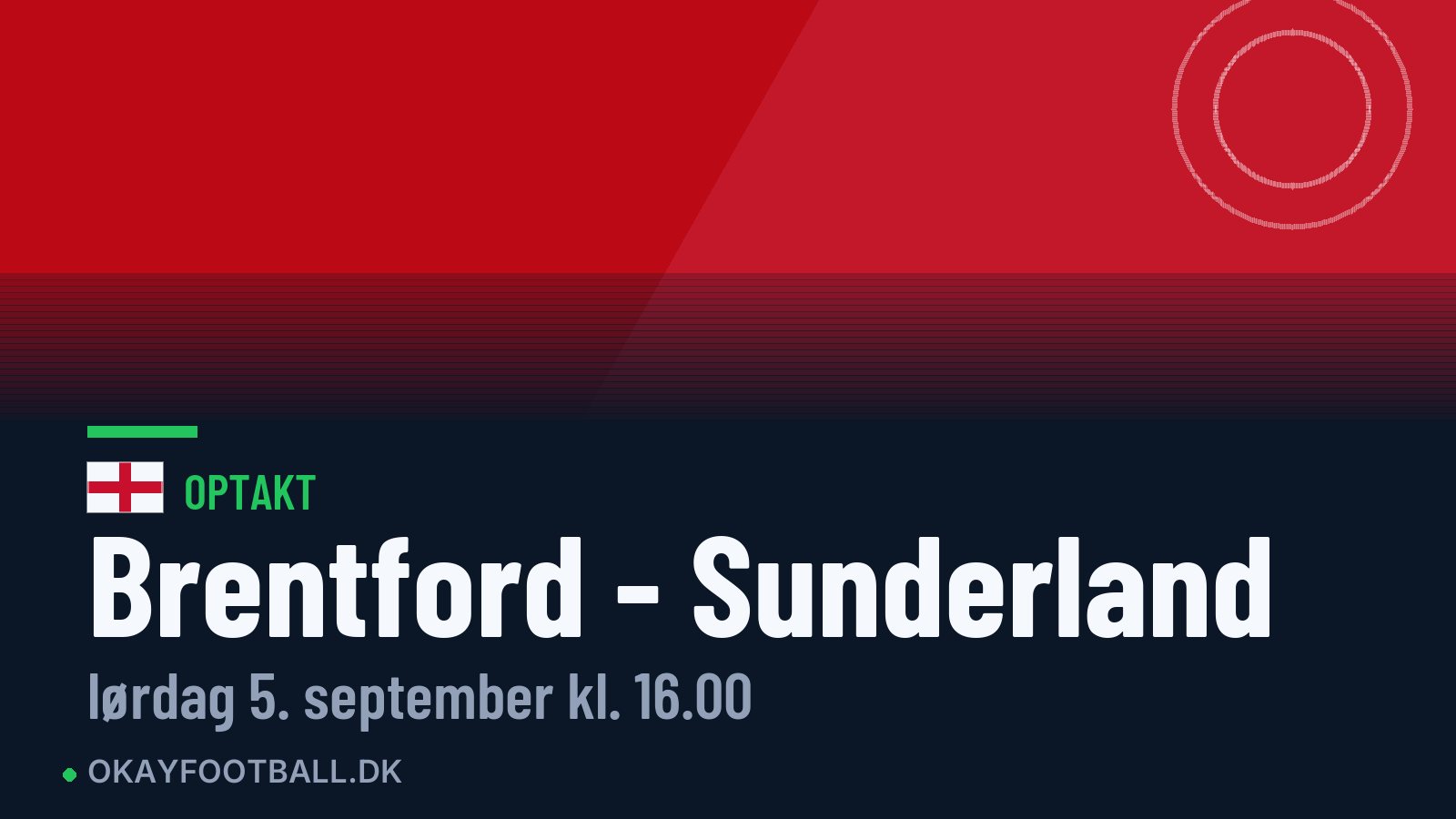 Optakt: Brentford mod Sunderland