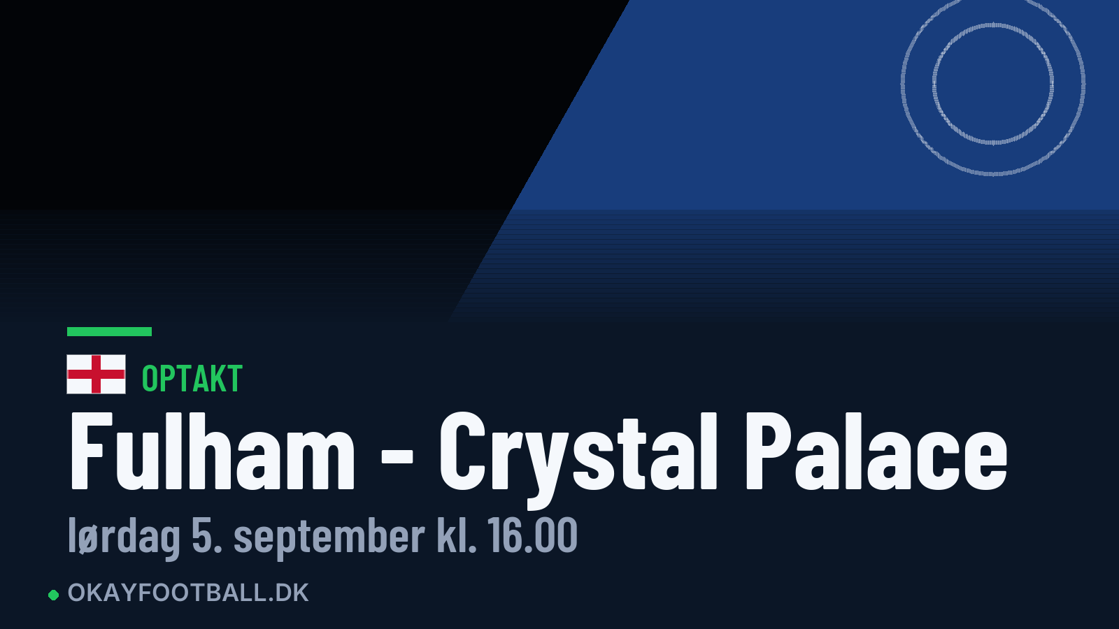 Optakt: Fulham mod Crystal Palace