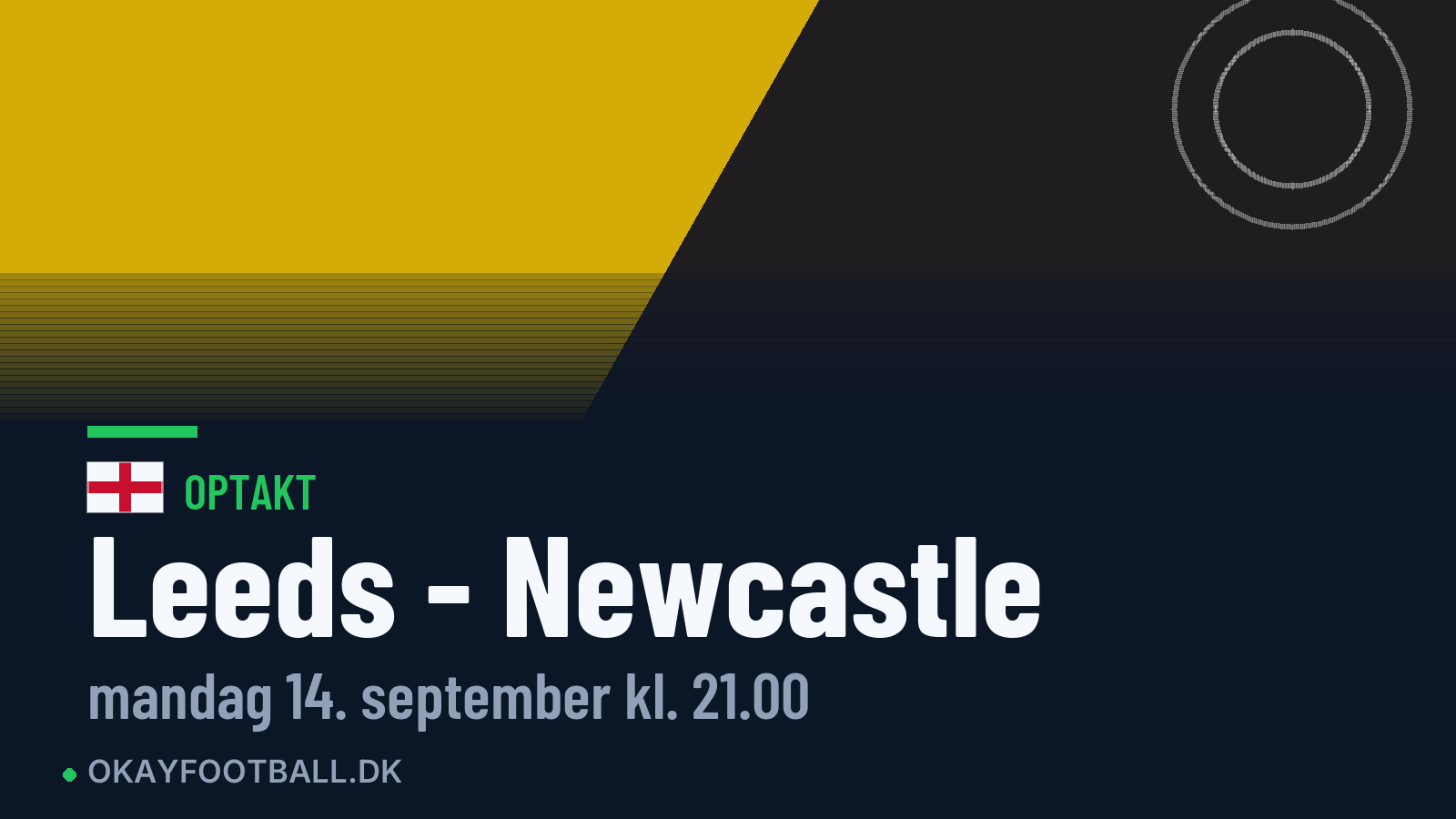 Optakt: Leeds mod Newcastle