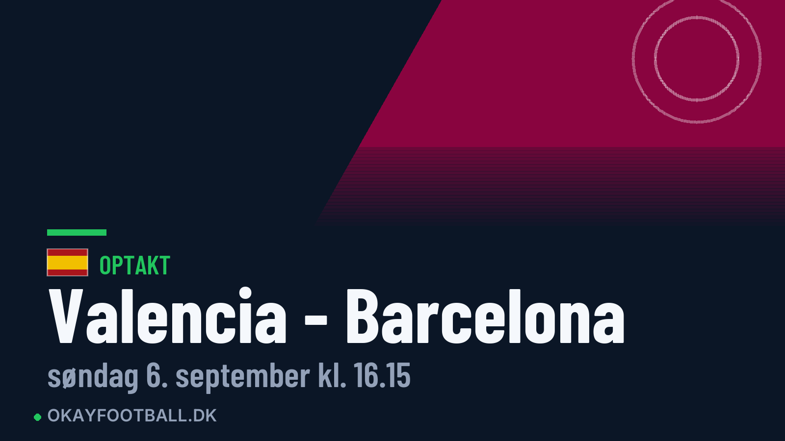 Optakt: Valencia mod Barcelona