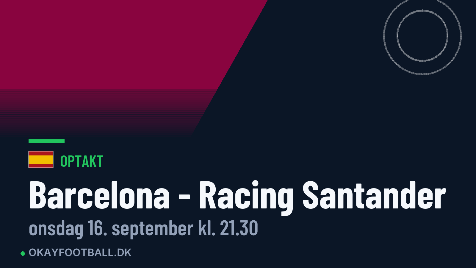 Optakt: Barcelona mod Racing Santander