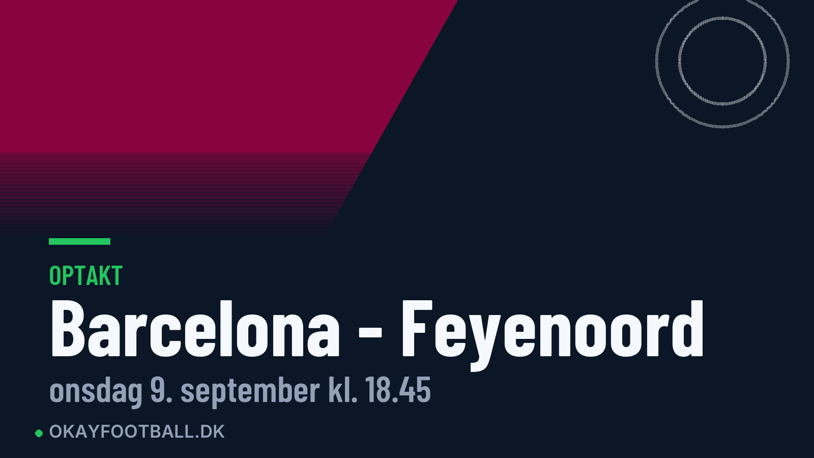 Optakt: Barcelona mod Feyenoord