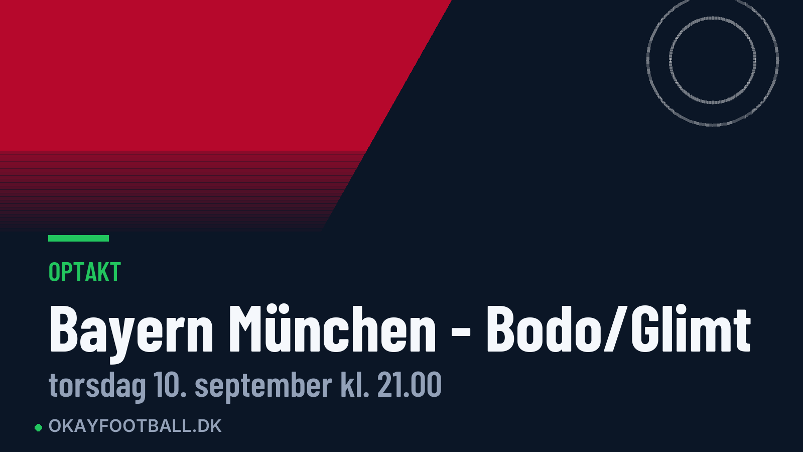Optakt: Bayern München mod Bodo/Glimt