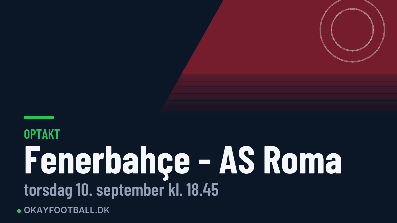 Optakt: Fenerbahçe mod AS Roma