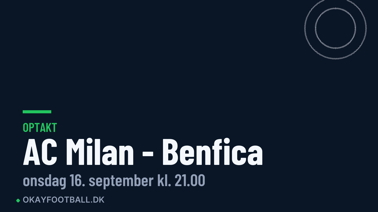 Optakt: AC Milan mod Benfica