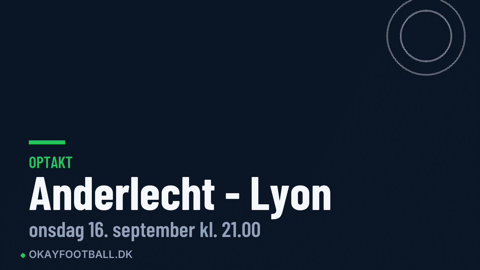 Optakt: Anderlecht mod Lyon