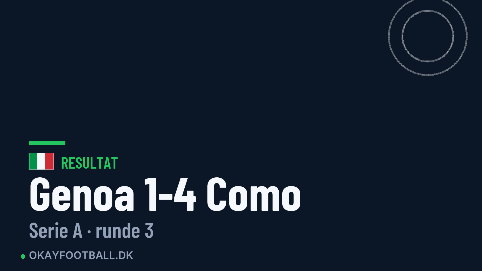 Genoa 1-4 Como