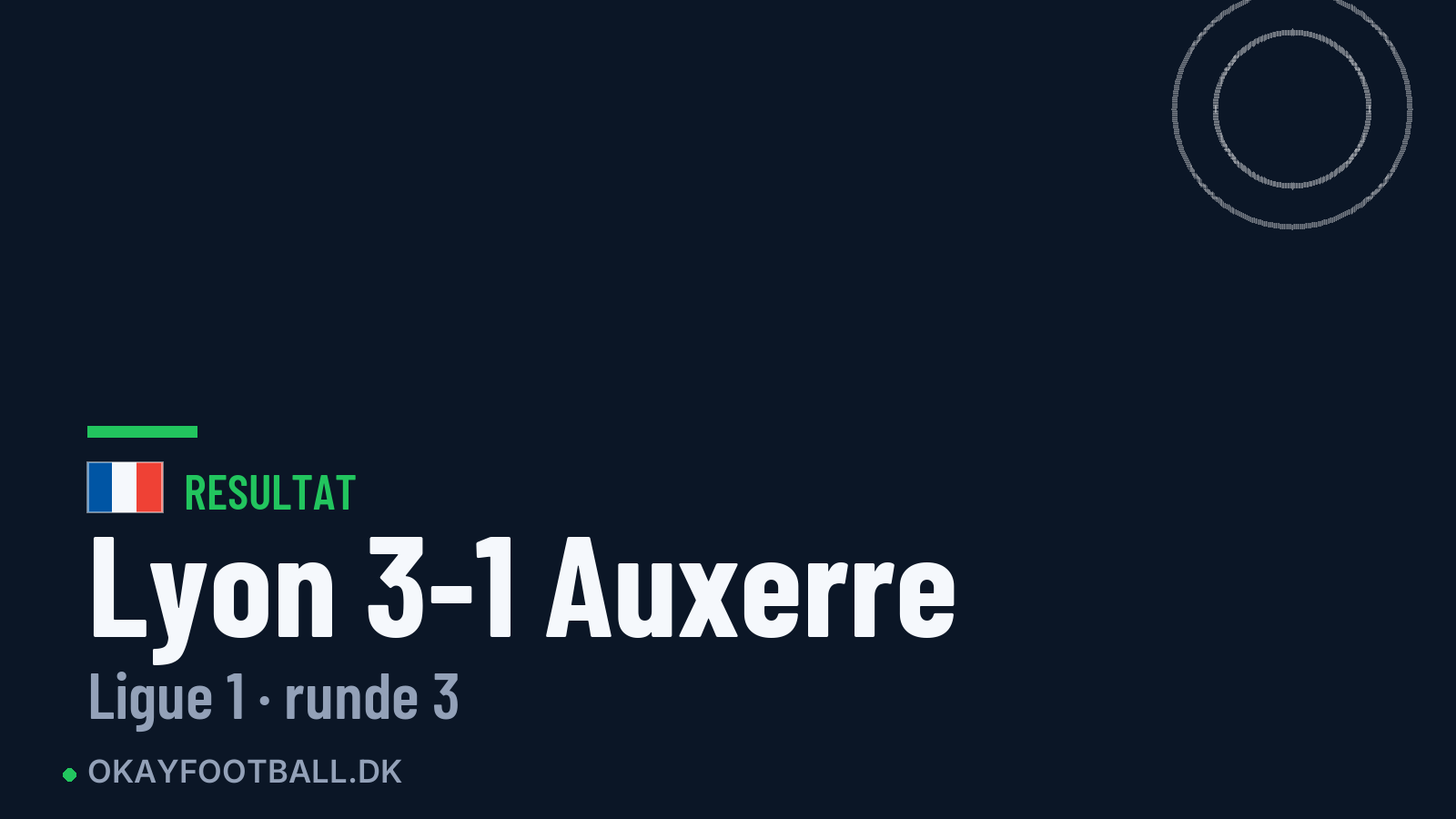 Lyon 3-1 Auxerre