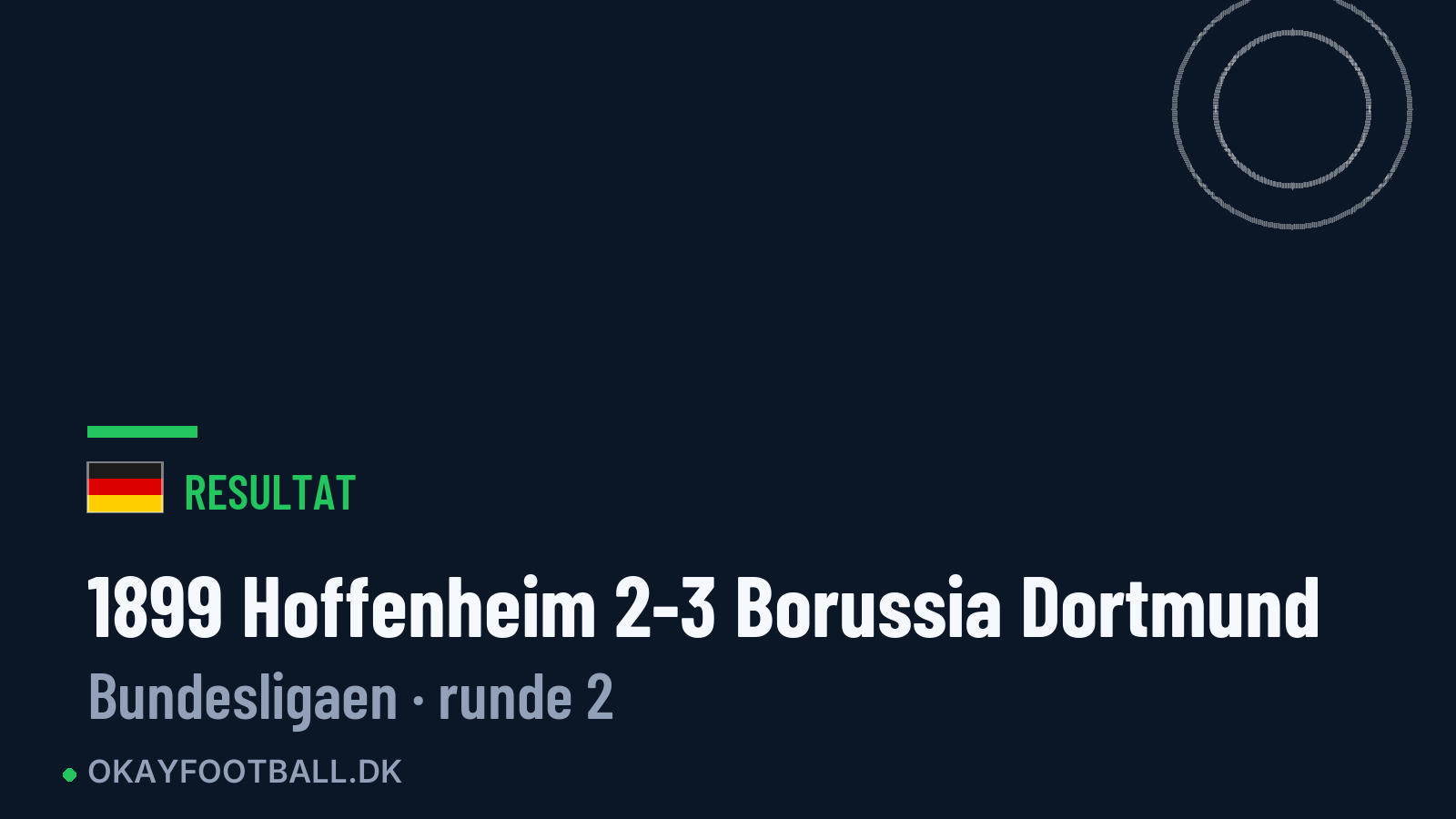1899 Hoffenheim 2-3 Borussia Dortmund