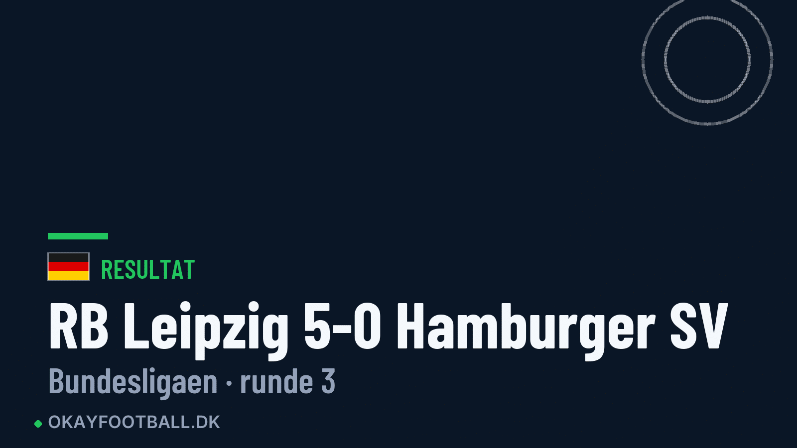 RB Leipzig 5-0 Hamburger SV