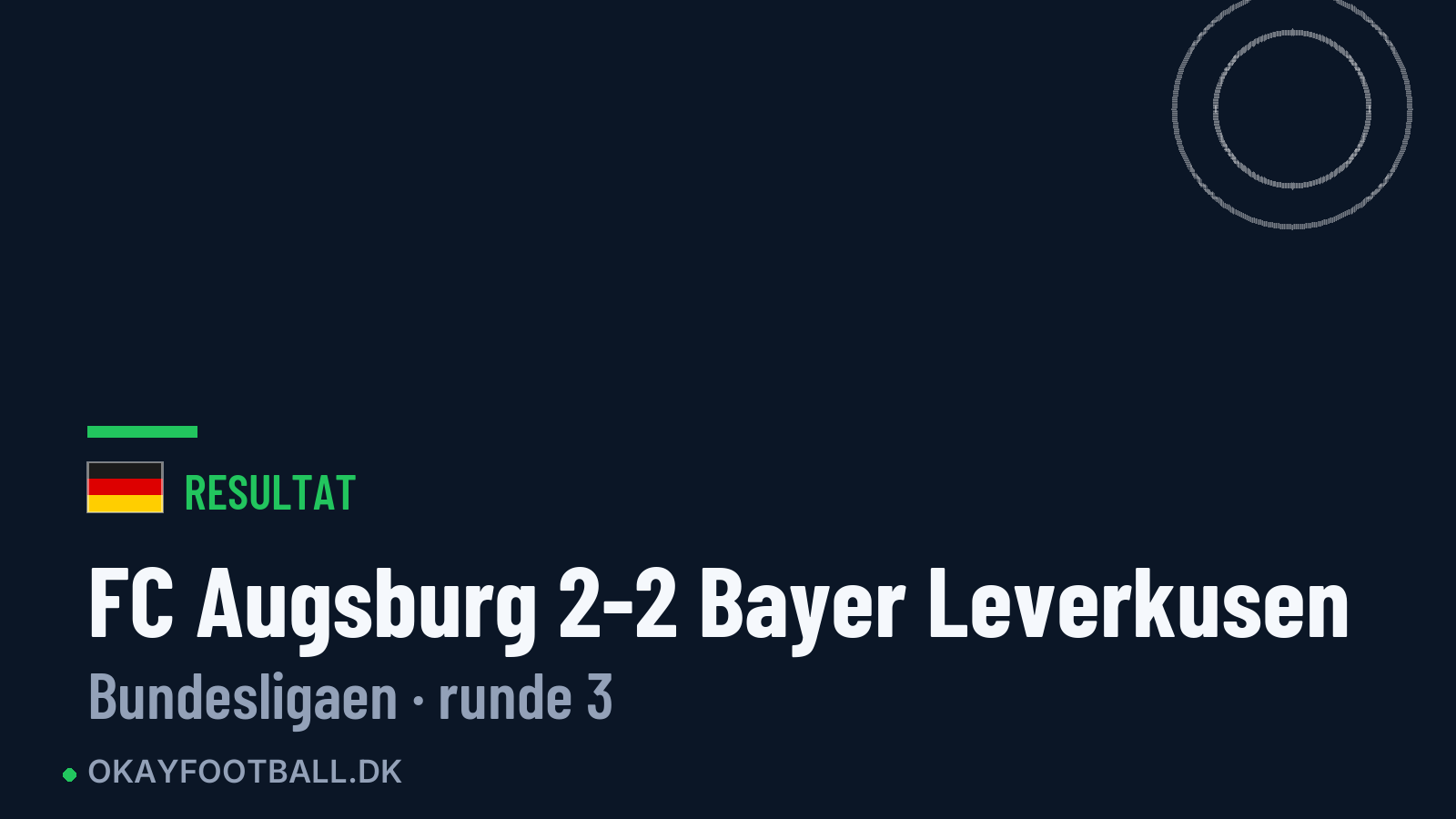 FC Augsburg 2-2 Bayer Leverkusen