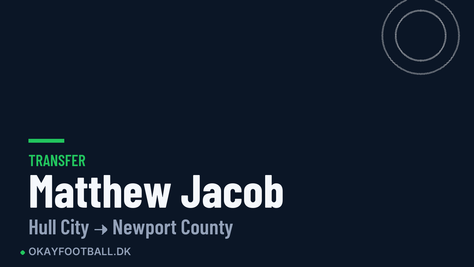 Matthew Jacob skifter til Newport County