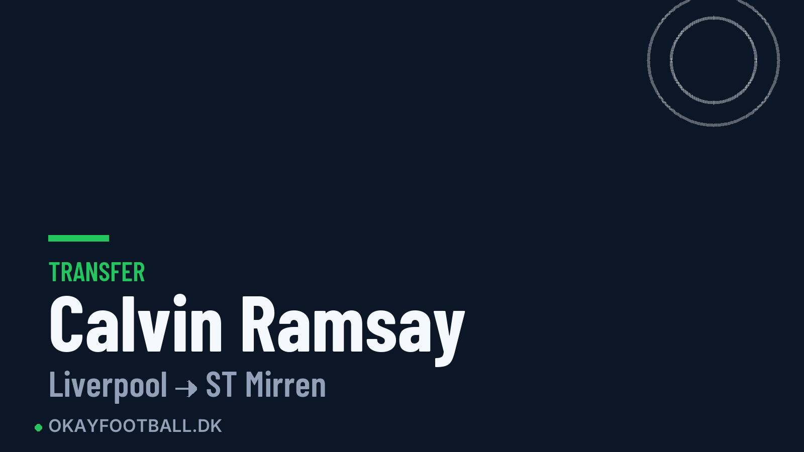 Calvin Ramsay skifter til ST Mirren