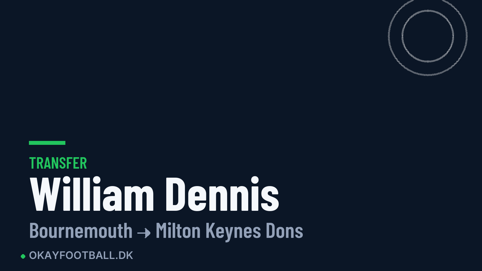 William Dennis skifter til Milton Keynes Dons