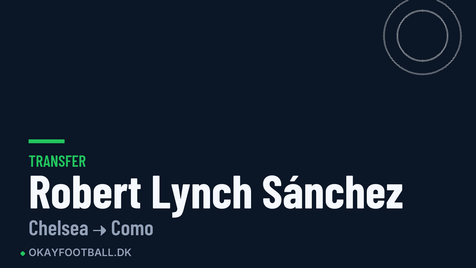 Robert Lynch Sánchez skifter til Como