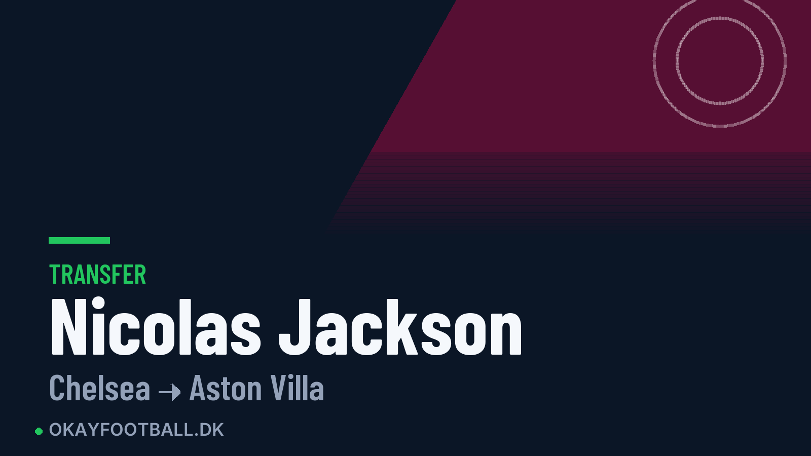 Nicolas Jackson skifter til Aston Villa