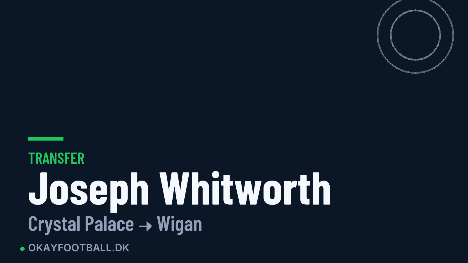 Joseph Whitworth skifter til Wigan