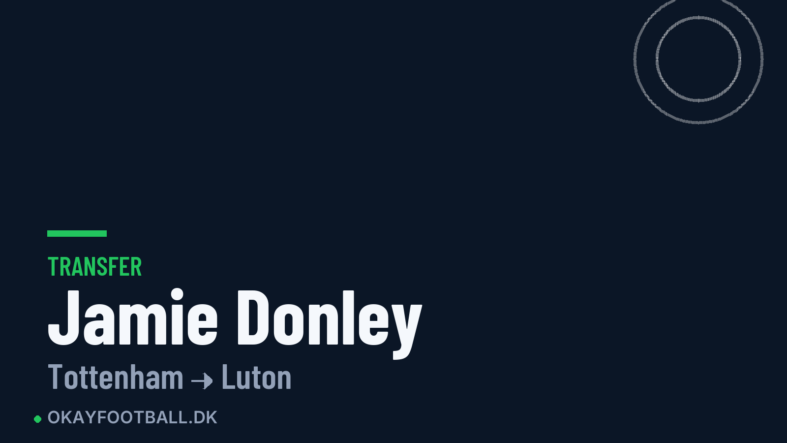 Jamie Donley skifter til Luton