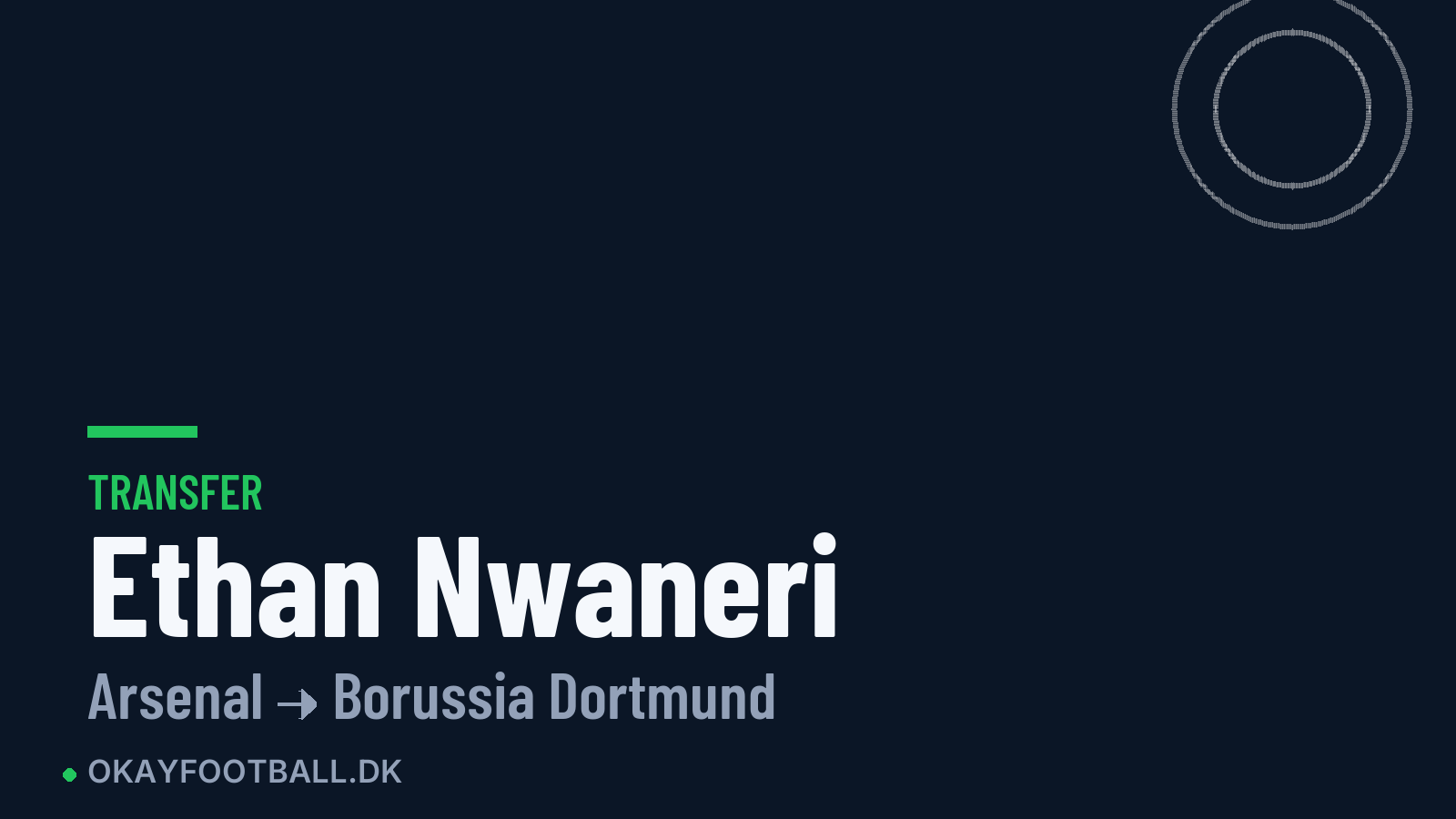 Ethan Nwaneri skifter til Borussia Dortmund