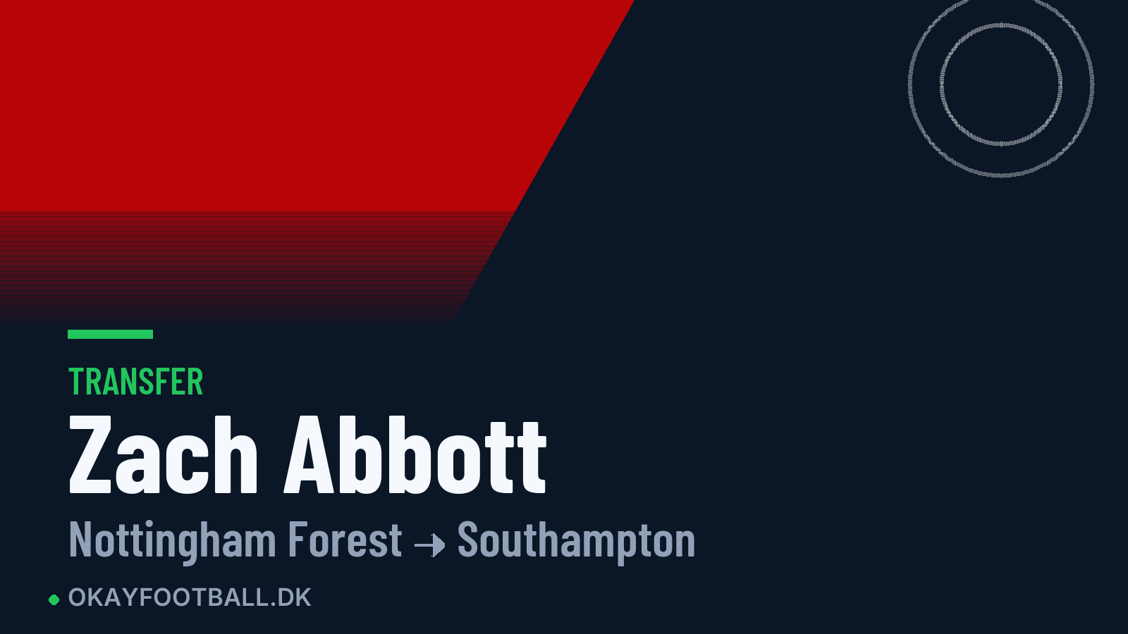 Zach Abbott skifter til Southampton