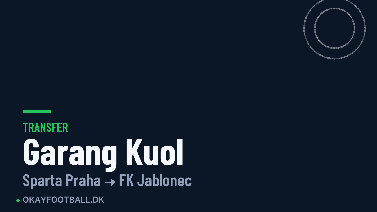 Garang Kuol skifter til FK Jablonec