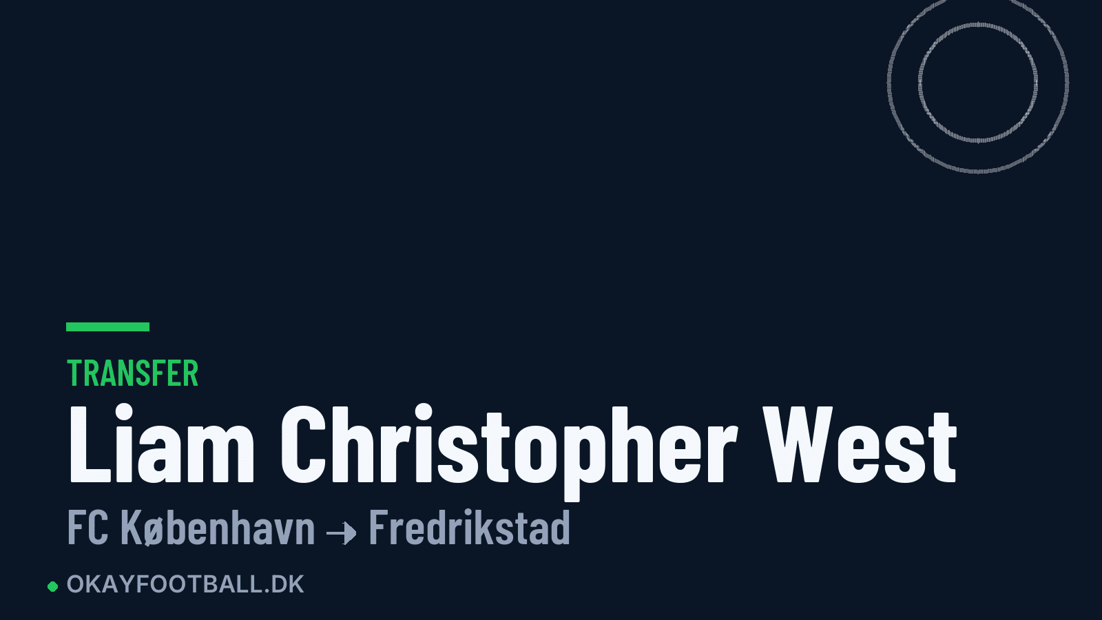 Liam Christopher West skifter til Fredrikstad