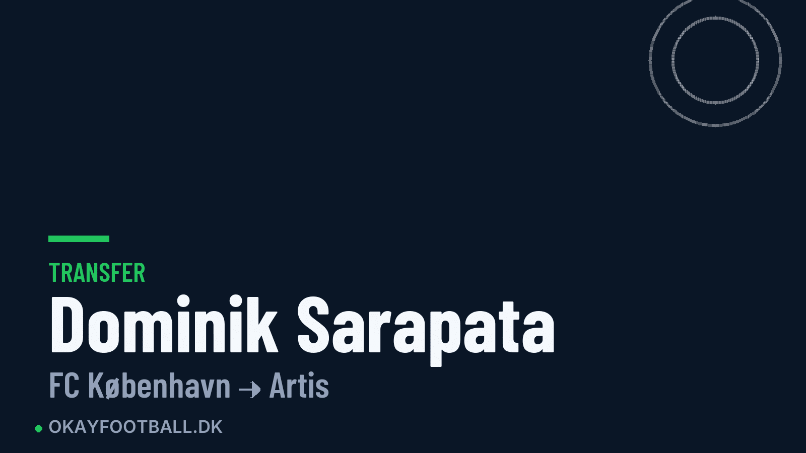 Dominik Sarapata skifter til Artis