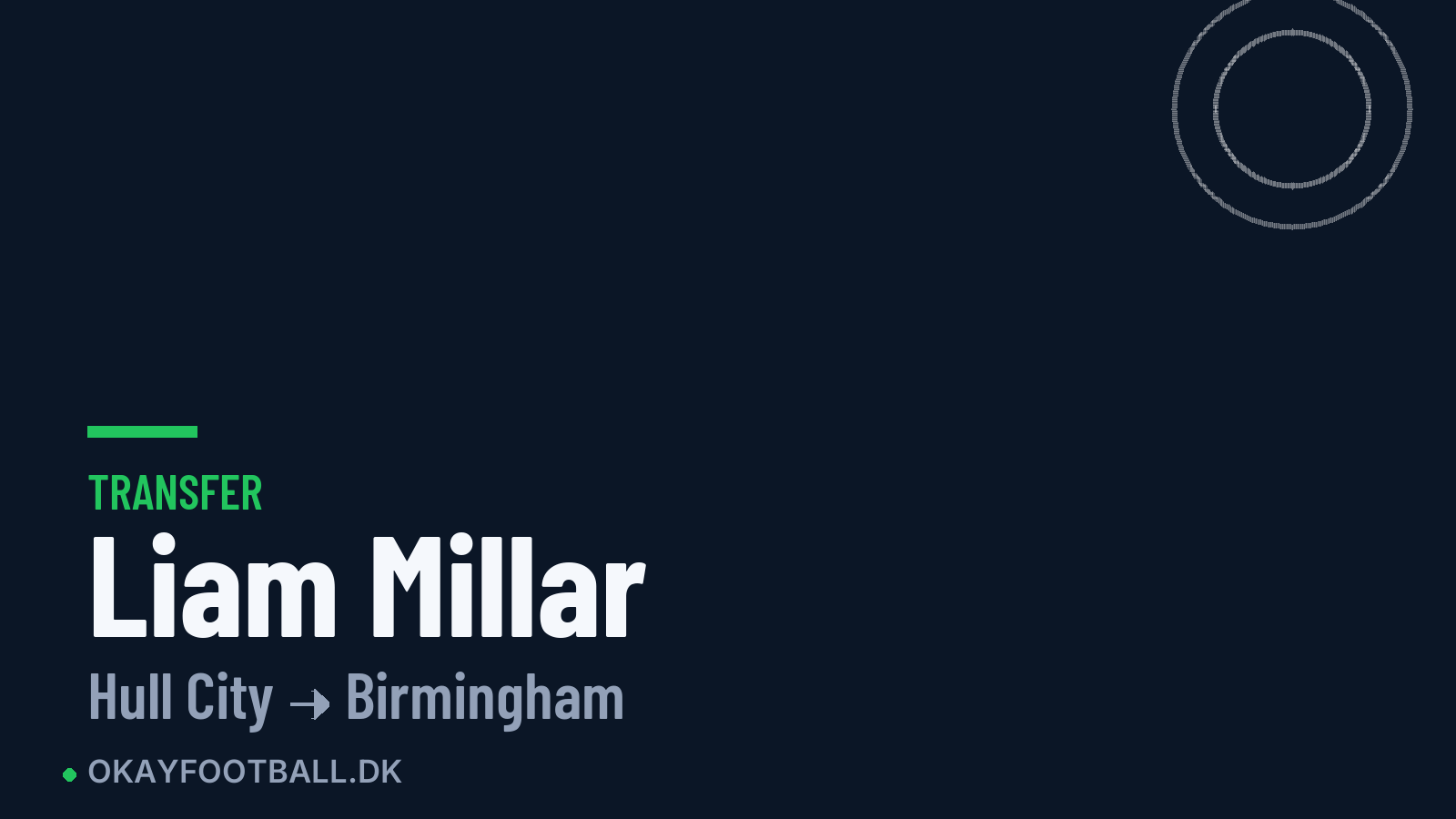 Liam Millar skifter til Birmingham
