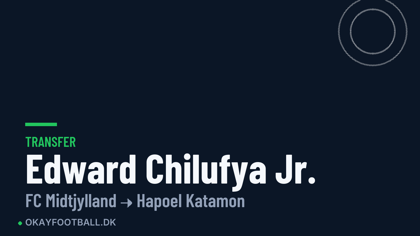 Edward Chilufya Jr. skifter til Hapoel Katamon
