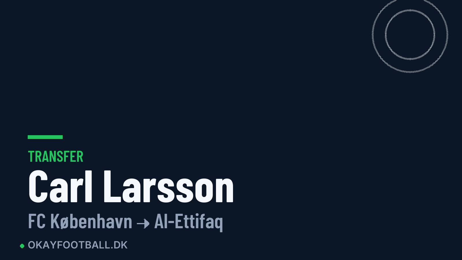 Carl Larsson skifter til Al-Ettifaq