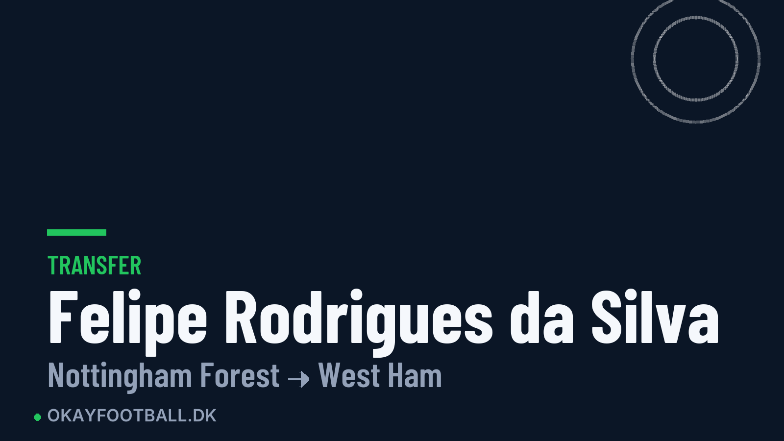 Felipe Rodrigues da Silva skifter til West Ham