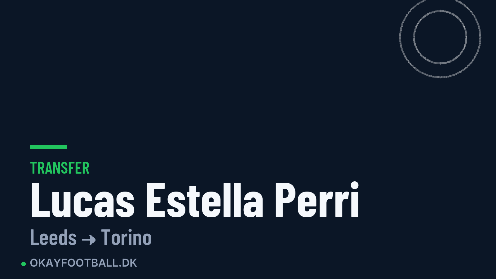 Lucas Estella Perri skifter til Torino