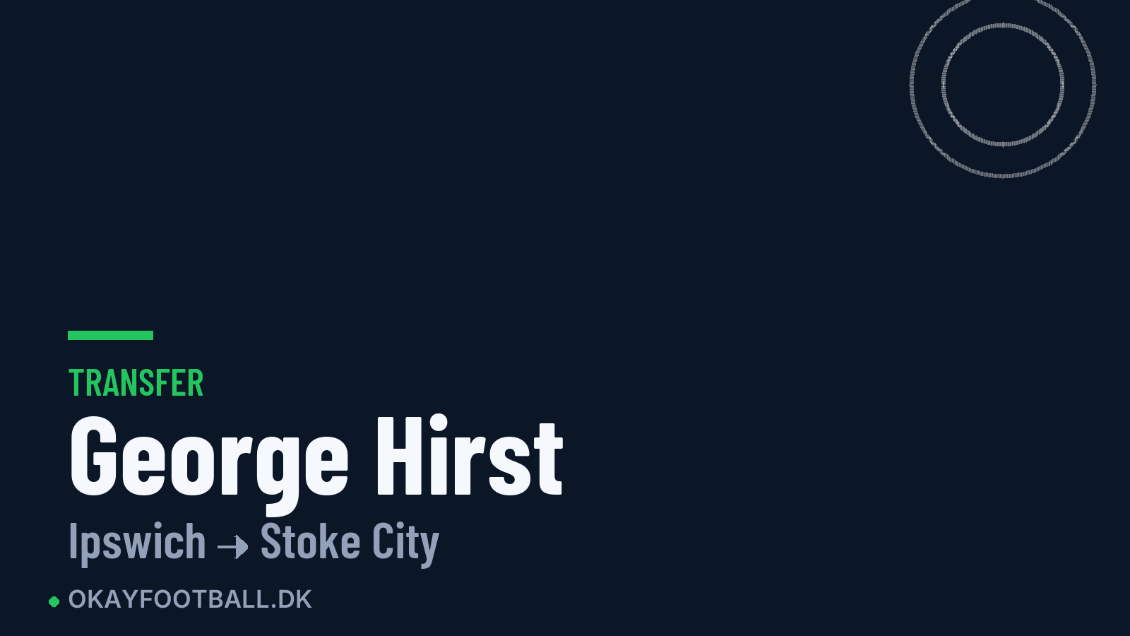 George Hirst skifter til Stoke City